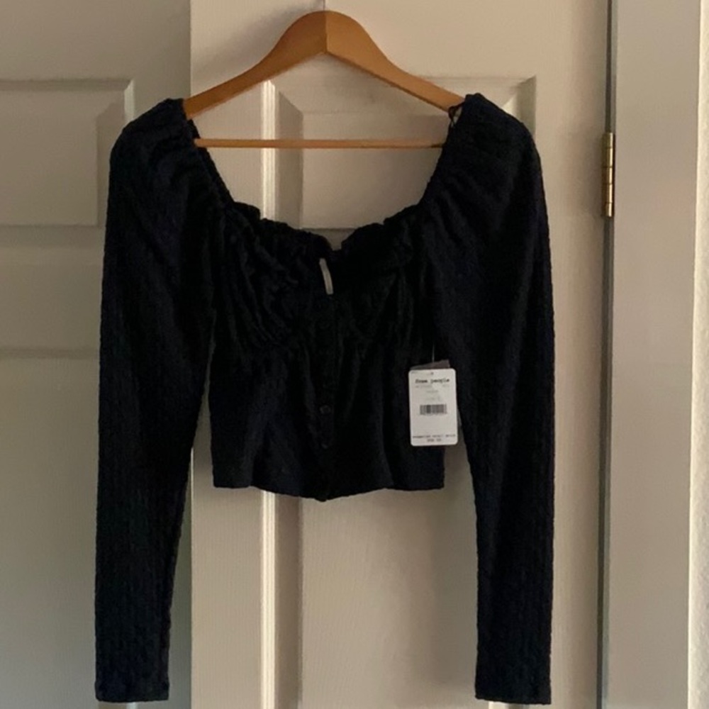 Black Long Sleeve Women's Top